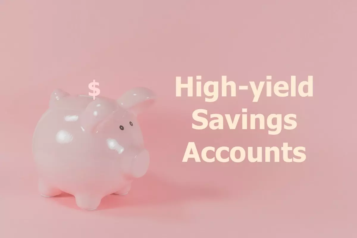 Meme: Piggy bank with the words 'high-yield savings accounts'