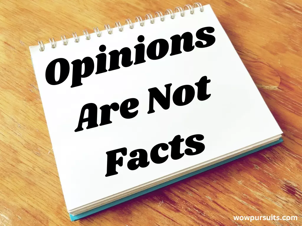 Quote: Opinions are not facts.